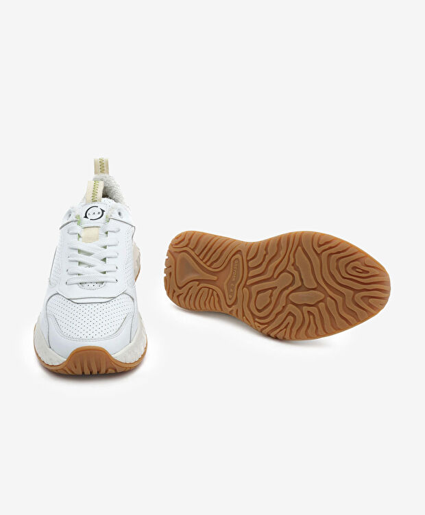 Kadın Beyaz Hakiki Deri Spor Ayakkabı - 6