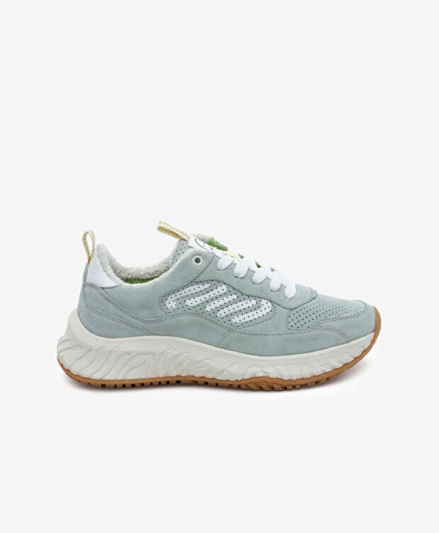 Kadın Mint Hakiki Deri Spor Ayakkabı - 1