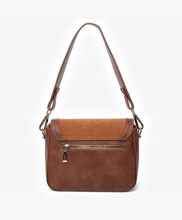 Kadın Taba Hakiki Deri Çapraz Çanta - 4