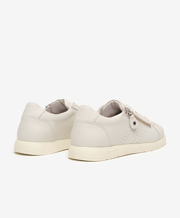 Kadın Kirli Beyaz Sneaker Ayakkabı - 4