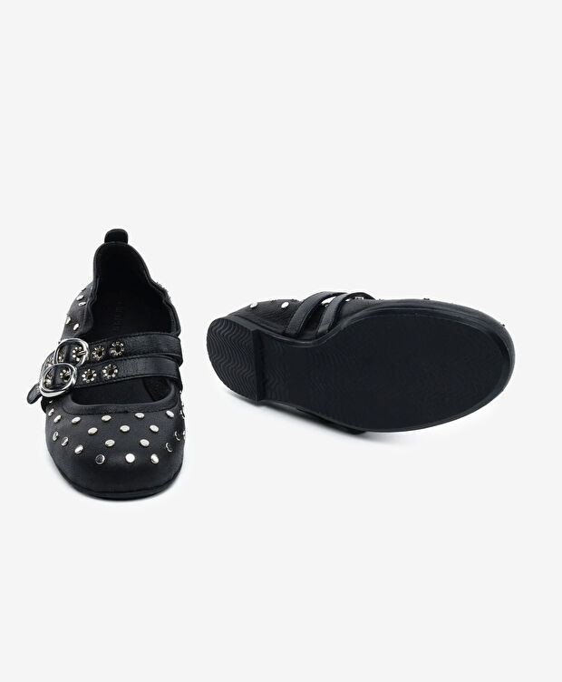 Kadın Siyah Hakiki Deri Babet - 6