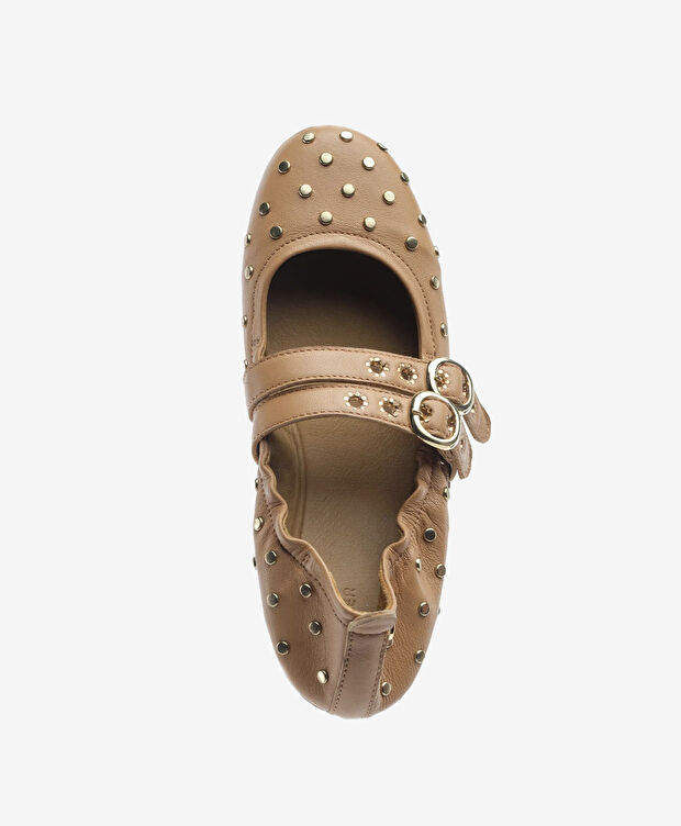 Kadın Taba Hakiki Deri Babet Ayakkabı - 4