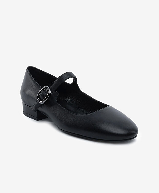 Kadın Siyah Hakiki Deri Klasik Ayakkabı - 2