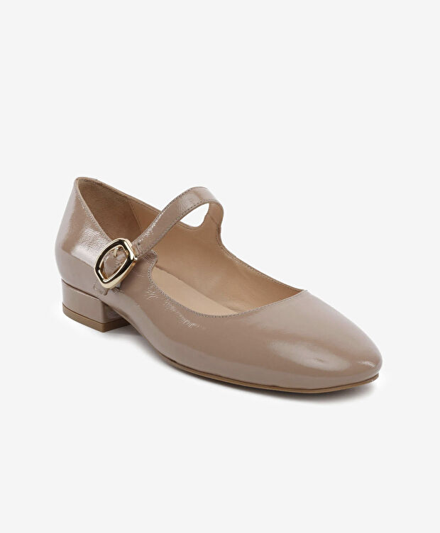 Kadın Açık Vizon Hakiki Deri Klasik Ayakkabı - 2