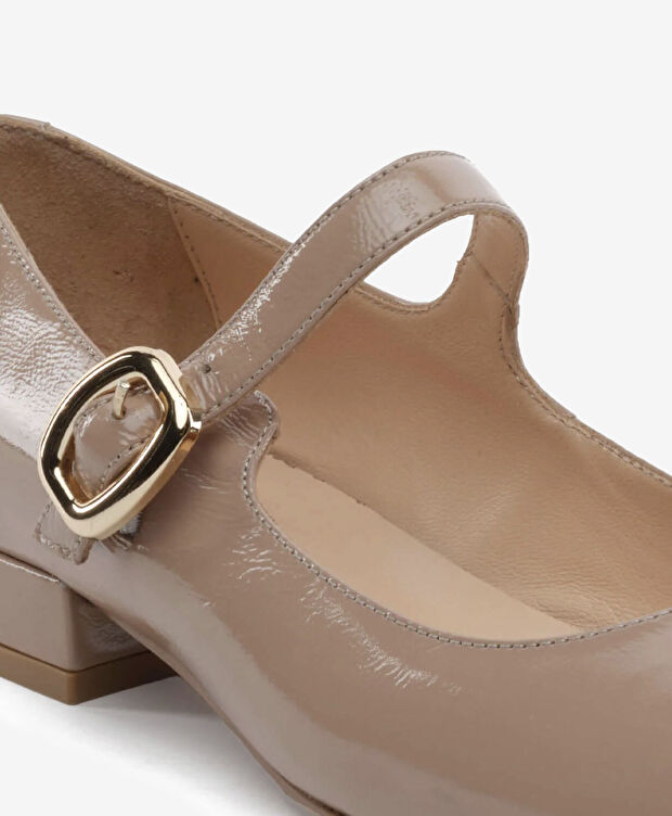 Kadın Açık Vizon Hakiki Deri Klasik Ayakkabı - 5