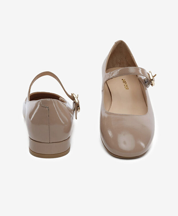 Kadın Açık Vizon Hakiki Deri Klasik Ayakkabı - 7