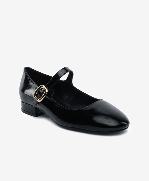 Kadın Siyah Hakiki Deri Klasik Ayakkabı - 2