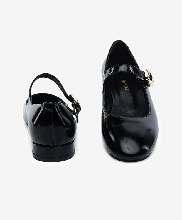 Kadın Siyah Hakiki Deri Klasik Ayakkabı - 7