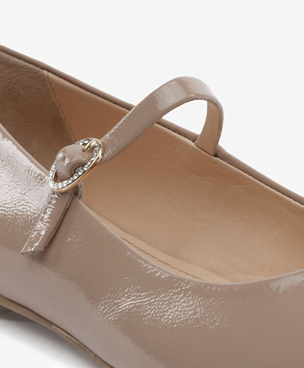 Kadın Açık Vizon Hakiki Deri Babet - 5