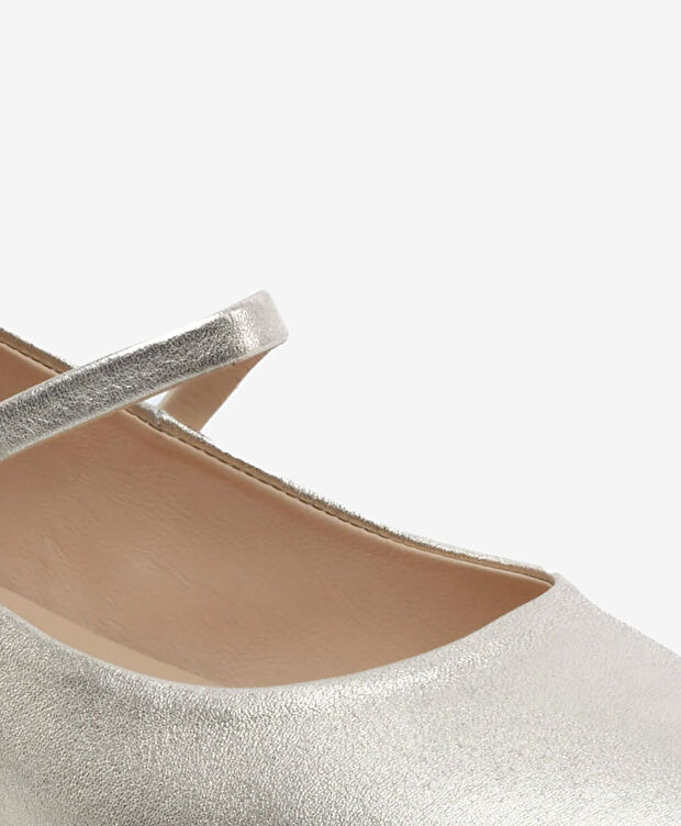 Kadın Altın Hakiki Deri Babet - 5