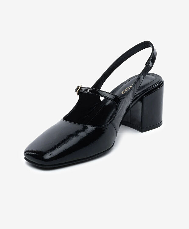 Kadın Siyah Hakiki Deri Klasik Ayakkabı - 3