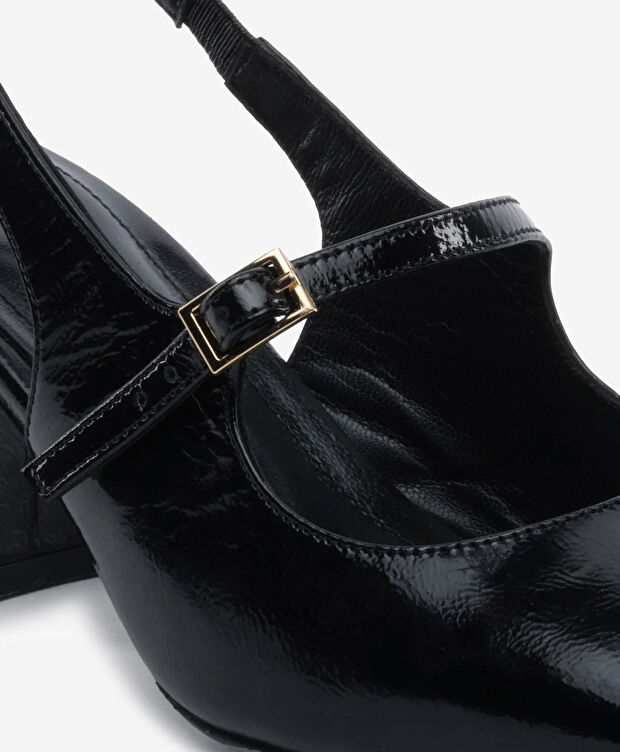 Kadın Siyah Hakiki Deri Klasik Ayakkabı - 5