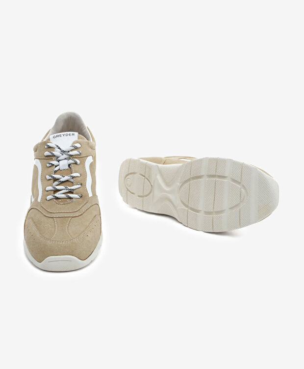 Kadın Bej Hakiki Deri Casual Ayakkabı - 6