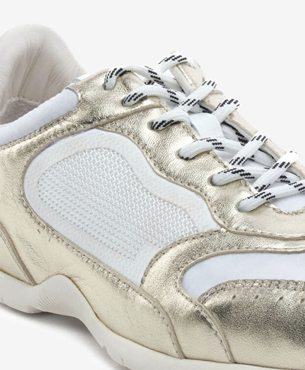 Kadın Altın Hakiki Deri Casual Ayakkabı - 5