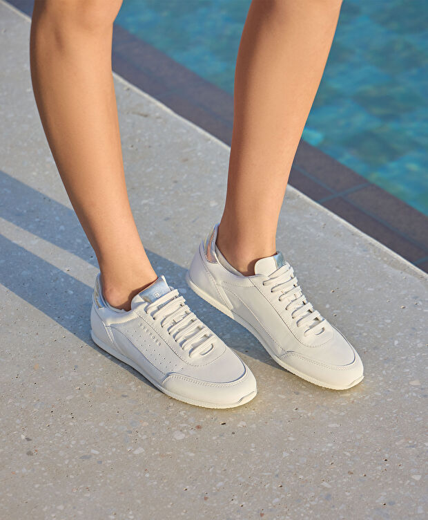 Kadın Beyaz Hakiki Deri Sneaker Ayakkabı - 7